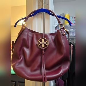 Tory Burch Miller Metal Logo Slouchy HOBO-PORT